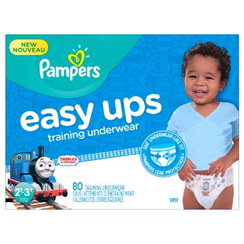 Pampers Boys Easy Ups Training Underwear, 2T-3T (Size 4), 80 Count