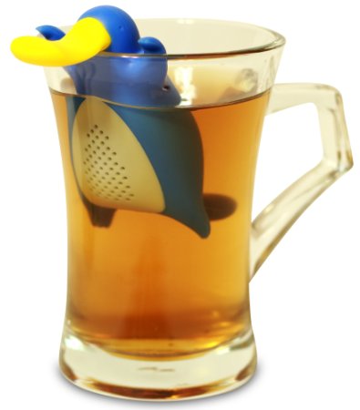 Happy Platypus Loose Leaf Tea Infuser Strainer for Herbal Weight Loss Tea and Mulling Spices Made from Food-Grade Silicone