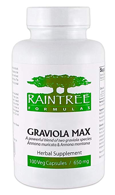 Raintree Formulas Graviola Max 600mg 120 Veg Caps