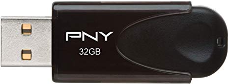 PNY 32GB Attaché 4 USB 2.0 Flash Drive - Black (P-FD32GATT4-GE)