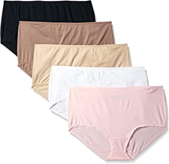 Fruit of the Loom Women's 5 Pack Microfiber Brief Panties