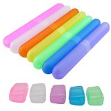 UCEC Colored Plastic Toothbrush Case Holder - With Gifts Toothbrush Head Cover - For Travel Home - Pack of 7
