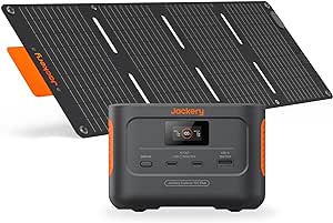 Jackery Explorer 100 Plus with 1xSolarSaga 40W mini, 99Wh LiFePO4 Battery Power Bank, 3-Port 128W Portable Charger, PD 3.0 Fast Charge, Compatible with MacBook Pro/Air, iPhone 15/14/13 Series