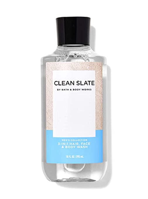 Bath and Body Works Clean Slate 3-in-1 Hair Face and Body Wash 10 Ounce Full Size Shower Gel