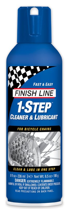 Finish Line 1-Step Bicycle Chain Cleaner and Lubricant  Squeeze Bottle