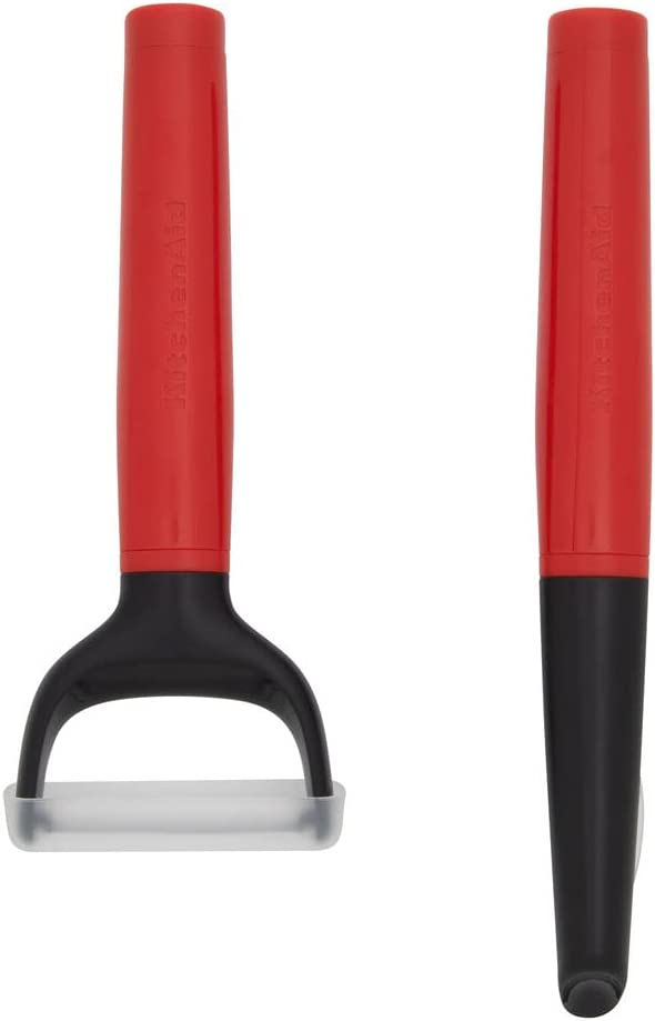 KitchenAid Universal Y and Euro Peeler Set, 2 Piece, Hot Sauce