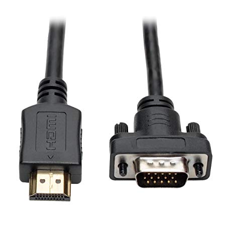 Tripp Lite HDMI to VGA Active Adapter Converter Cable Low Profile HD15 M/M 1080p 3ft (P566-003-VGA)