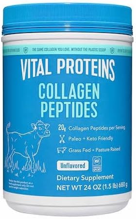 Vital Proteins 20g Collagen Peptides, Unflavored, 1.5 lbs, 24 OZ, Unflavored