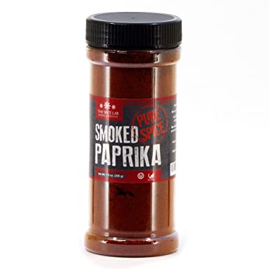 The Spice Lab Smoked Paprika Powder - High Color ASTA 120  - 7.3oz. Shaker Jar – Premium Gourmet Spanish Paprika Powder - Vegan All Natural Kosher Non GMO Gluten Free Spice – Rich in Antioxidants