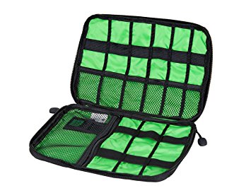 BAGSMART Design Slim Travel Cable Organizer Bags Electronic Accessories Case Handy USB Drive Shuttle Black