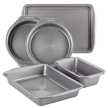 Circulon 47483 5-Piece Steel Bakeware Set, Gray