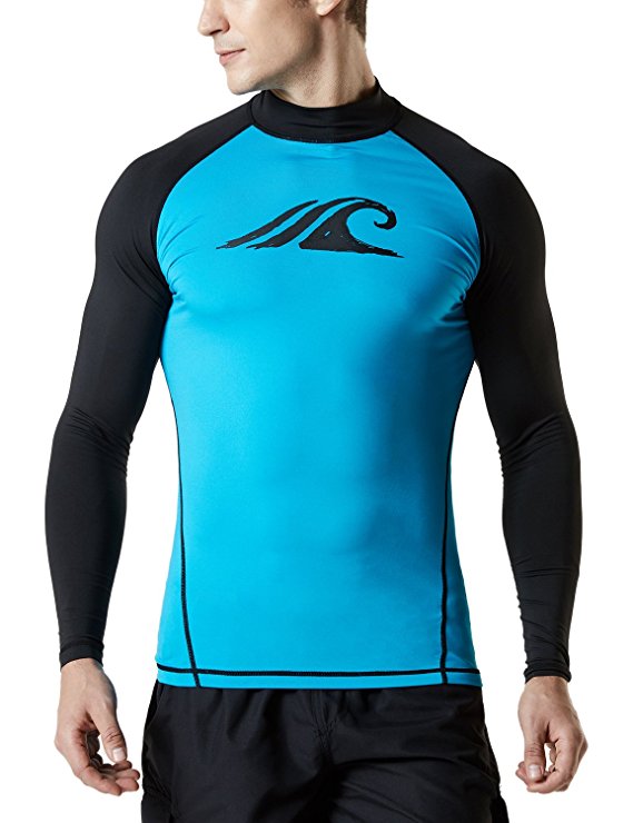 Tesla Men's UPF 50  Long Sleeve Rashguard MSR Series