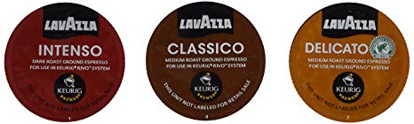 30 Count - Lavazza Sampler Pack for Keurig Rivo (3 Flavors, 10 Pods Each) *No Decaf*