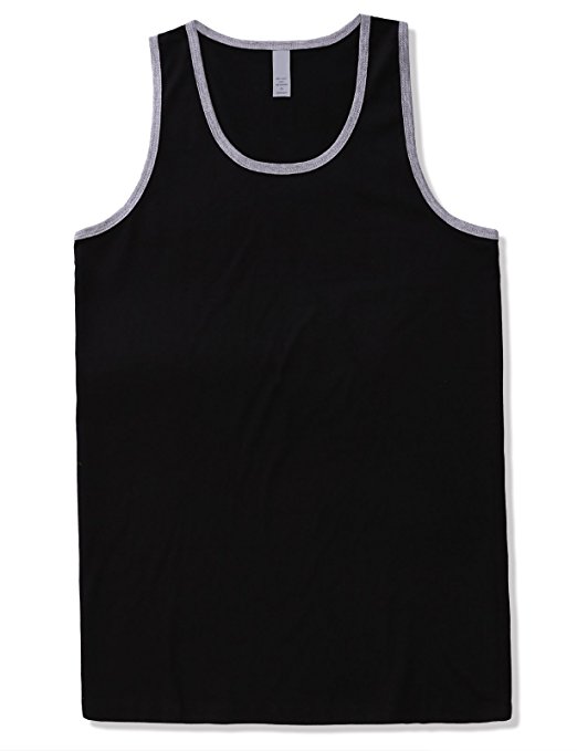 JD Apparel Men's Premium Basic Solid Tank Top Jersey Casual Shirts (Size upto 3XL, Various Color)