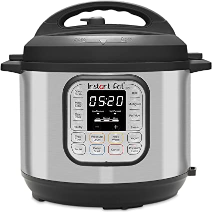 Instant Pot Duo 7-in-1 Multicooker, 5.7L - Pressure Cooker, Slow Cooker, Rice Cooker, Sauté Pan, Yogurt Maker, Steamer and Food Warmer, Brushed Stainless Steel