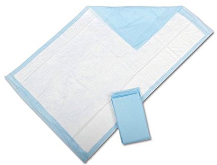 TRUE Clean Disposable Underpads 23x26 50/pack Count Blue - Large Multipurpose - For Elderly, Pets and Diaper Changes.