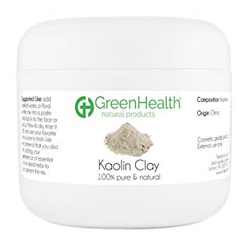 Kaolin Clay Powder - 100% Pure & Natural by GreenHealth (3 oz)
