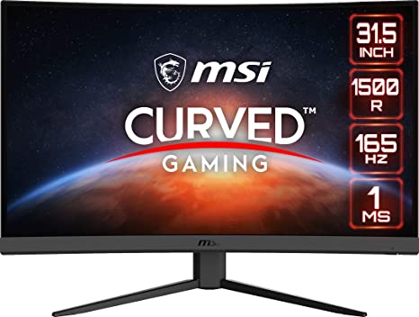 MSI Optix G32CQ4 31.5in, QHD, 165Hz, 1ms, Curved Gaming Monitor, Black