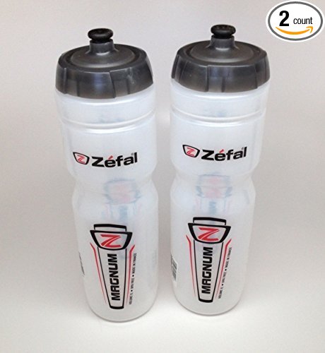 ZEFAL Magnum Bike Bicycle Clear Water Bottle 33oz 2-Pack