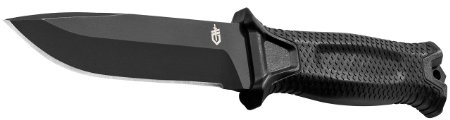 Gerber StrongArm Fixed Blade Knife, Fine Edge, Black [30-001038]