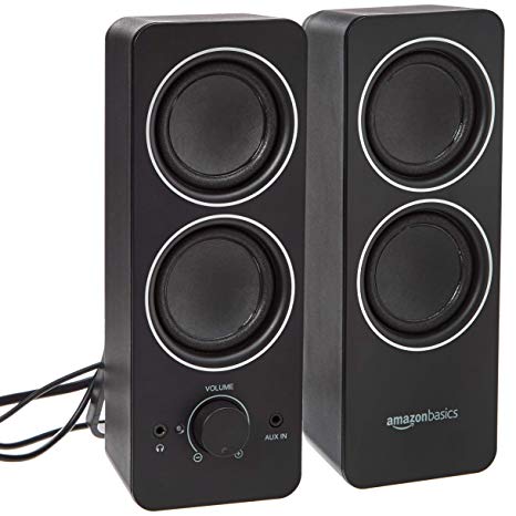 AmazonBasics AC Powered Multimedia External Speakers