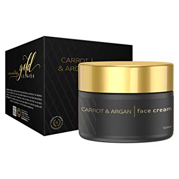 Face Cream - Skin Whitening, Lightening, Spot Remover and Pigmentation Treatment, Moisturiser for Women with Carrot & Argan Oil, Freckles Remover, Skin Damage Cream, 50ml - Gold Edition by Eco Masters