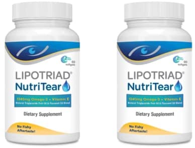Lipotriad NutriTear Supplement (Formerly Called Dry Eye), 60 Count (Pack of 2)