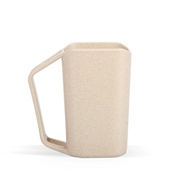 Wheat Straw Mug, YamaziHD Cups for Water, Coffee, Juice, Tea; Rinse Cups for Brushing Toothbrush - Khaki
