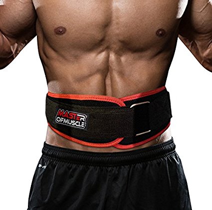 DEAL PRICE - Workout Weight Lifting Belt for Men and Women – Contoured and Neoprene Lightweight for Comfortable Back Support - Ideal for Squat, Powerlifting, Deadlift Training