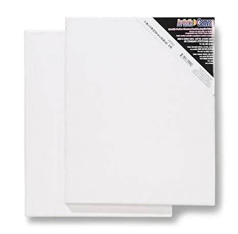 Darice11-Inch-by-14-Inch Stretched Canvas, 2-Pack