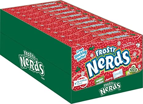 Frosty Nerds Candy, 5oz/141g - Pack of 12 (Tiny, Fruity, Crunchy Candies)