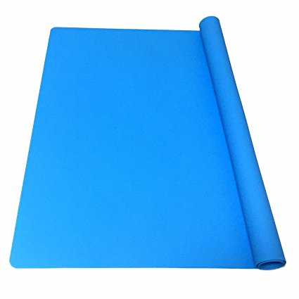 EPHome Extra Large Multipurpose Silicone Nonstick Baking Mat, Pastry Mat, Heat Resistant Nonskid Table Mat, Countertop Protector, 23.6''15.76'' (Blue)