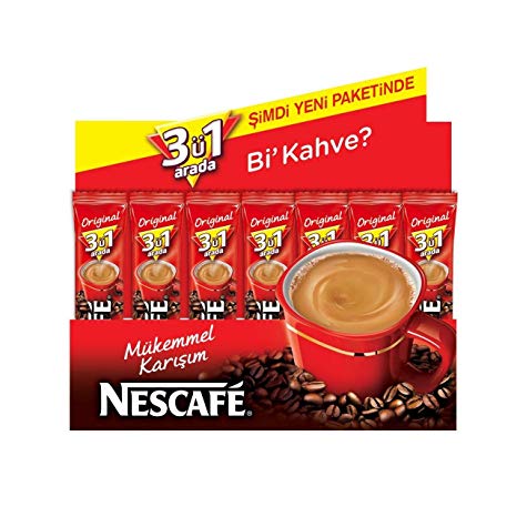 Nescafe 3 in 1 Regular Instant Coffee 56 Sticks