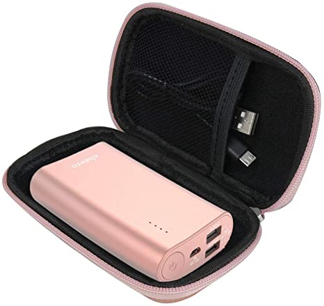 Cheero Power Plus 3 10050mAh 大容量かつコンパクト モバイルバッテリー専用保護旅行収納キャリングケース-Hermitshell (ローズゴールド)