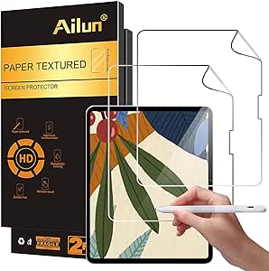 Ailun Paper Textured Screen Protector for iPad Air 13 Inch 6 Generation [2024 6th Gen] 2 Pack Draw and Sketch Like on Paper Textured Anti Glare