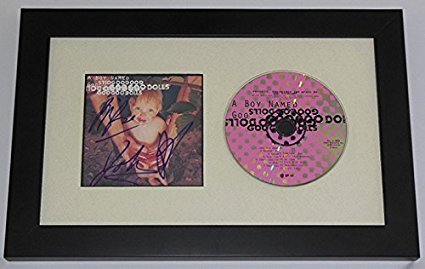 Goo Goo Dolls A Boy Named Goo Group Signed Autographed Music Cd Cover Compact Disc Framed Display Loa