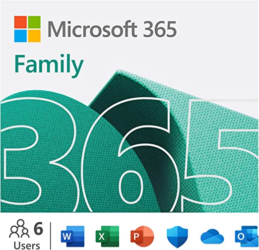 Microsoft 365 Family | 12-Month Subscription, up to 6 people | Premium Office apps | 1TB OneDrive cloud storage | PC/Mac/iOS/Android/Chrome Download