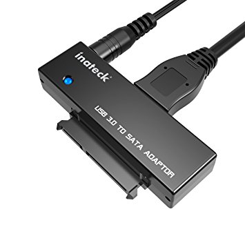 Inateck USB 3.0 to SATA Converter Adapter for 2.5 inch/3.5 inch Hard Drive Disk HDD and SSD, Power Adapter Included