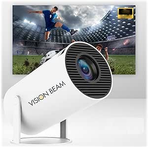 Vision Beam Projector, Visionbeam™ - 4k Home Theater Experience, 4k Home Theater Experience with Wifi and Bluetooth, For Family and Outdoor Entertaining Smart Projector