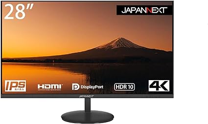 【Amazon.co.jp限定】JAPANNEXT 28型 IPS 4K液晶モニター JN-I28UR HDR対応 HDMI DP sRGB99%