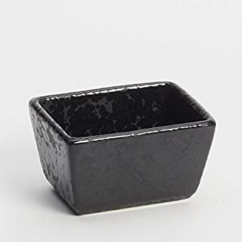 American Metalcraft PSBL Artisanal Porcelain Sugar Packet Holder, Black, 5-Ounces