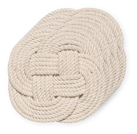 Now Designs Crocheted Nautical Rope Coaster, Set of Four