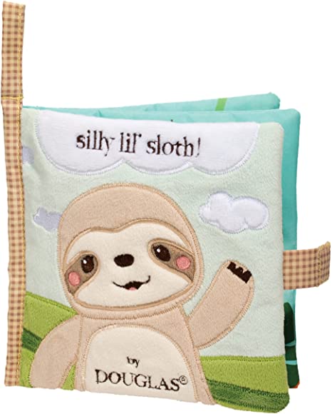 Douglas Baby Sloth Soft Plush Activity Book