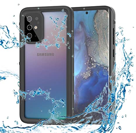ANERNAI Compatible Samsung Galaxy S20 Plus Waterproof Case, Clear Heavy Duty Built-in Screen Protector Full-Body Protection Shockproof Rugged Carrying Cover with Fingerprint ID
