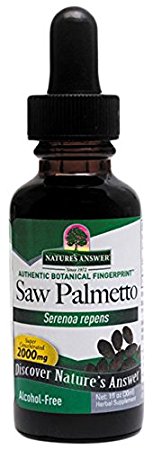Nature's Answer Alcohol Free Saw Palmetto Berry, 1 Fluid Ounce, 2 Count