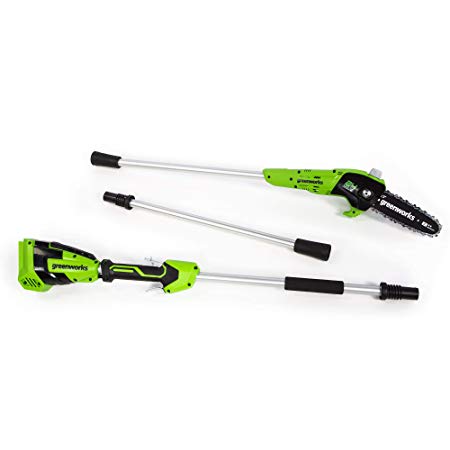 Greenworks PS24B00 8-Inch 24V Cordless Pole Saw, Tool