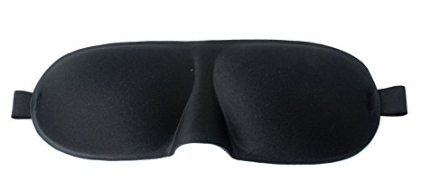 niceeshop(TM) Seamless Sleeping Eye Mask Blindfold Shade Cover for Travel,Black