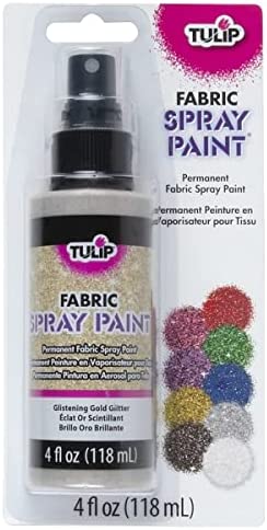 Tulip Glitter Spray Paint- Glistening Gold 4 Fl Oz (Pack of 1)