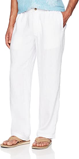 28 Palms Men's Relaxed-fit Linen Pant with Drawstring