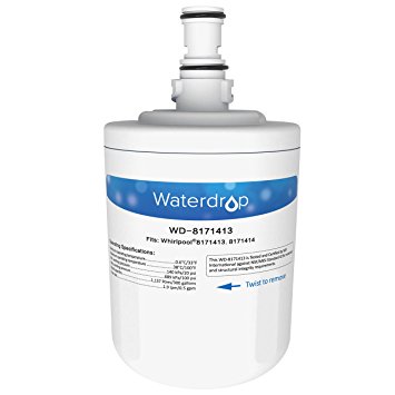 Waterdrop Refrigerator Water Filter Replacement for Whirlpool 8171413, 8171414, EDR8D1, Kenmore 46-9002, 1 Pack